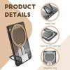 Scratch-resistant For MagSafe Wallet Transparent Simple Phone Magnetic Card Holder Acrylic for iPhone 17 16 15 14 13 12 11