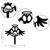 Metal Memorial Garden Stake for Dog Cat Grave Marker, Angel Wings Pet Remembrance Yard Decor, Outdoor Cemetery Cross