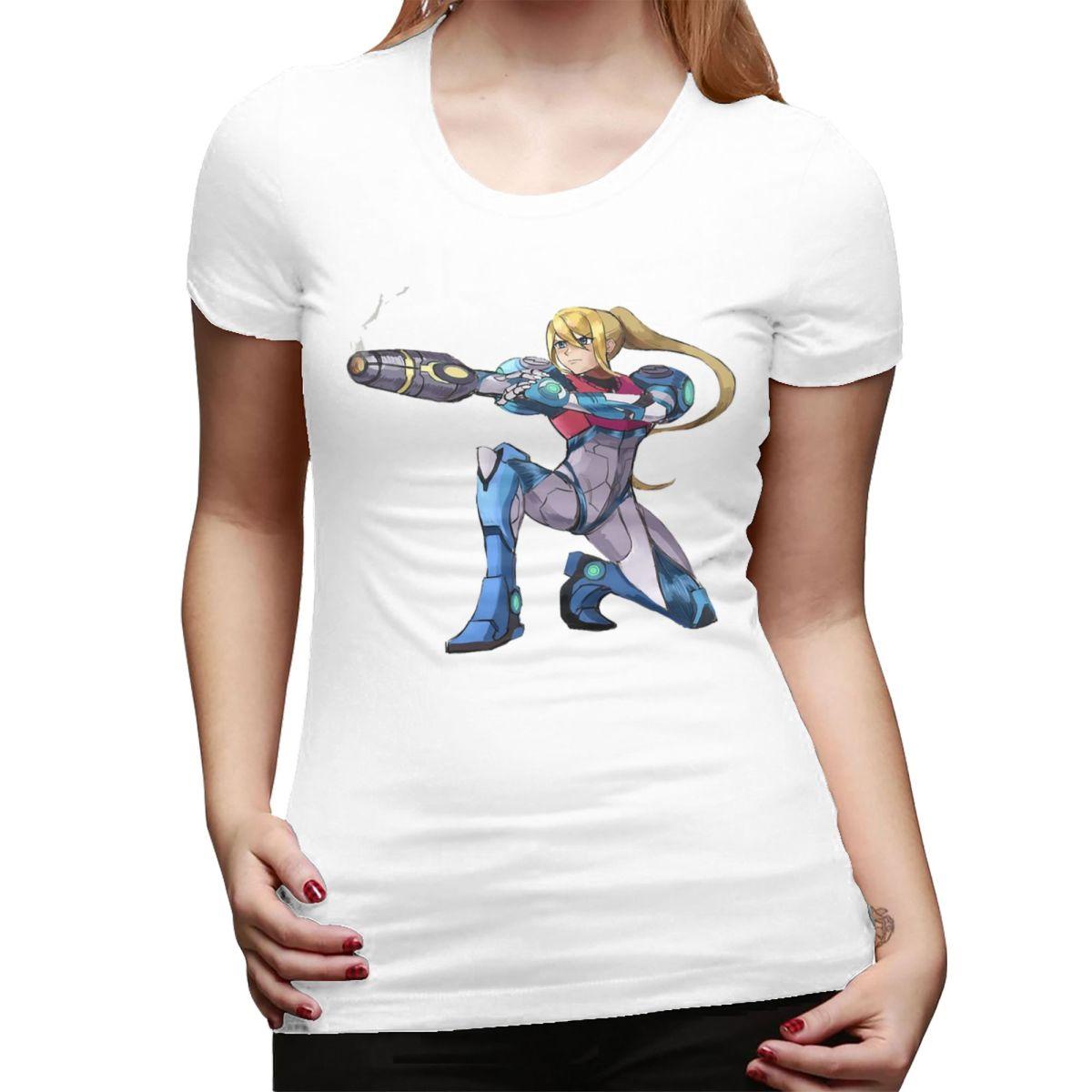 More Then Awesome Metroid Dread Samus Aran Metroid Dread TShirt for Women Streetwear T Shirts Womens Tees Short Clothes Tops S