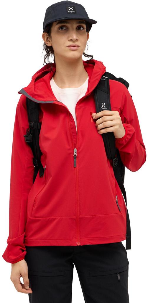 Куртка Haglofs Rosson Softshell Hood ярко-красная