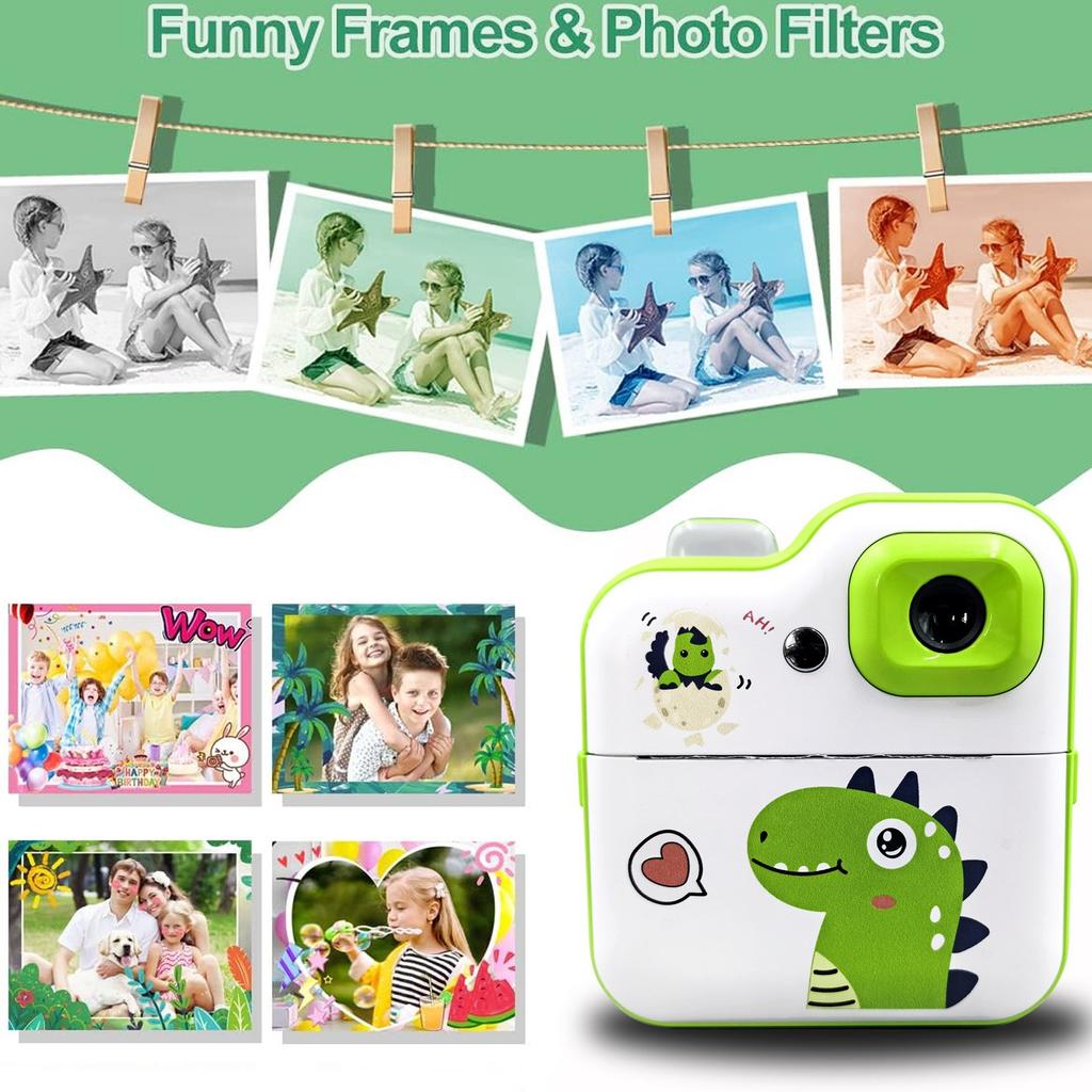 Childrens Instant Printing Camera Toys 1080p HD Childrens Digital Camera Instant Photo Printing Camera Video Toys Picture Printer Toys