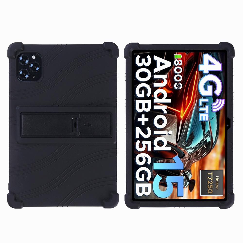Pro pouzdro Doogee Tab G6 Nastavitelný stojánek Silikonový ochranný kryt na tablet