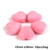 10/20Pcs Acrylic Velvet Heart-shaped Pendant Charm For Jewelry Making DIY Earring Accessories