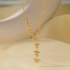 Necklace women's micro-inlaid zircon summer new fashion light luxury collarbone chain women's tide niche high sense
