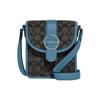Lonnie 15 Presbyopia All-over Signature Jacquard and Fine Pebbled Leather Shoulder Crossbody Bag Mini Women's Pacific Blue