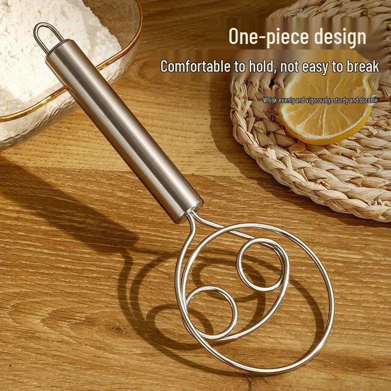 Stainless Steel Double Ring Flour Mixer & Dough Sifter Tool