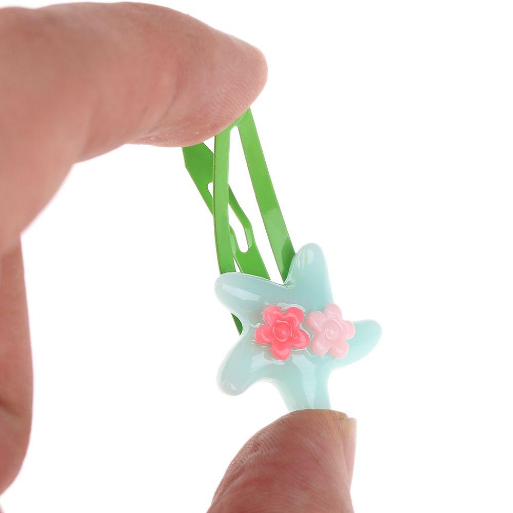 10/20PCS Lovely Cartoon Pattern Infant Jewelry Hair Clips Girls Hairpins Flower Shaped