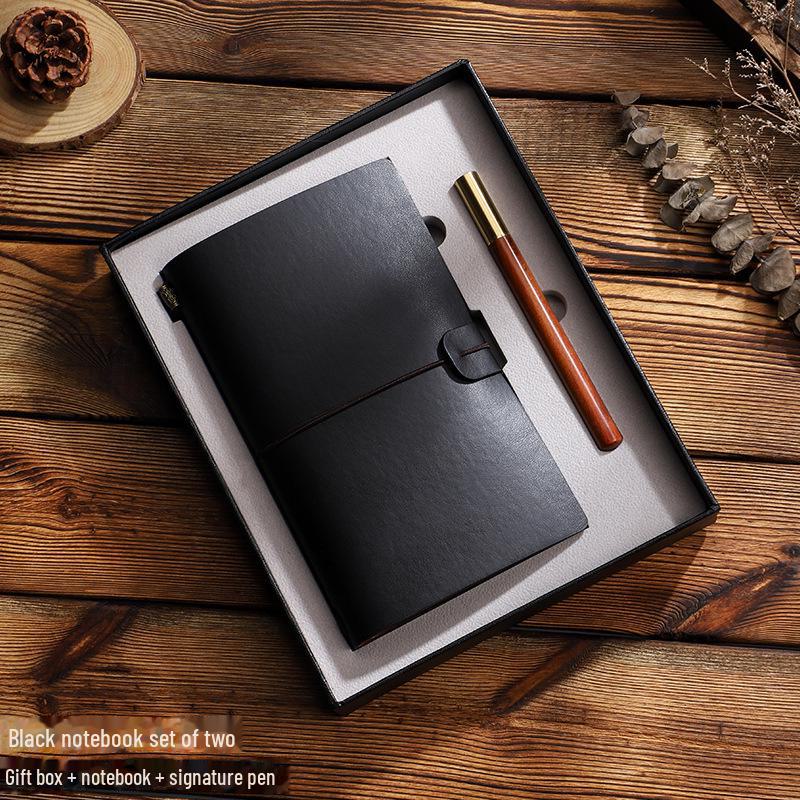 Retro Travel Notebook: High-End Corporate Souvenir Gift Set