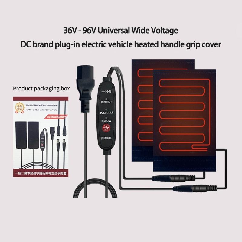 Komfortabler verstellbarer beheizter Griffbezug mit USB-Stromversorgung, ideal für den Winterpendelverkehr, sicheres Kaltwetter-Radfahren