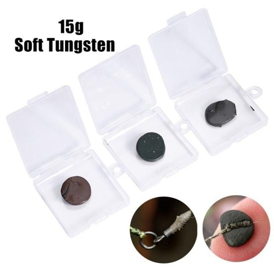 15g Soft Tungsten Mud Putty Carp Fishing Weight Sinkers Terminal Tackle Tools