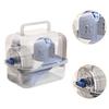 Breathable Hamster Transport Box Transparent Portable Cage for Guinea Pig Bunny Bird Small Pets
