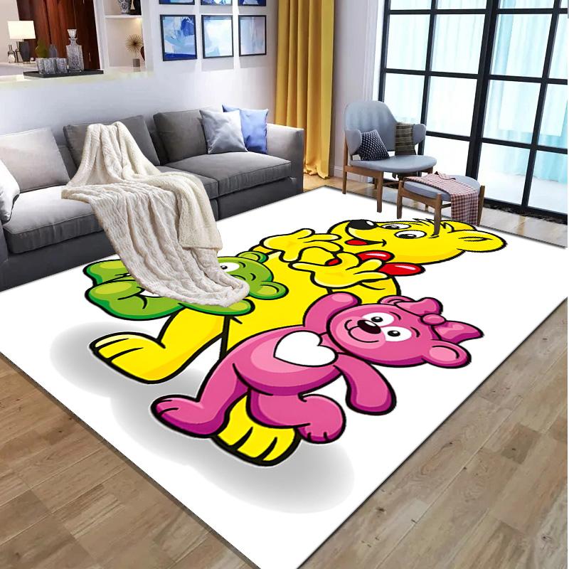 Bamse Pattern Rug, Indoor/Outdoor Mat, for Picnic, Gameroom, Bedroom, Office, Living Room, Home Decor Carpet, Birthday Gift