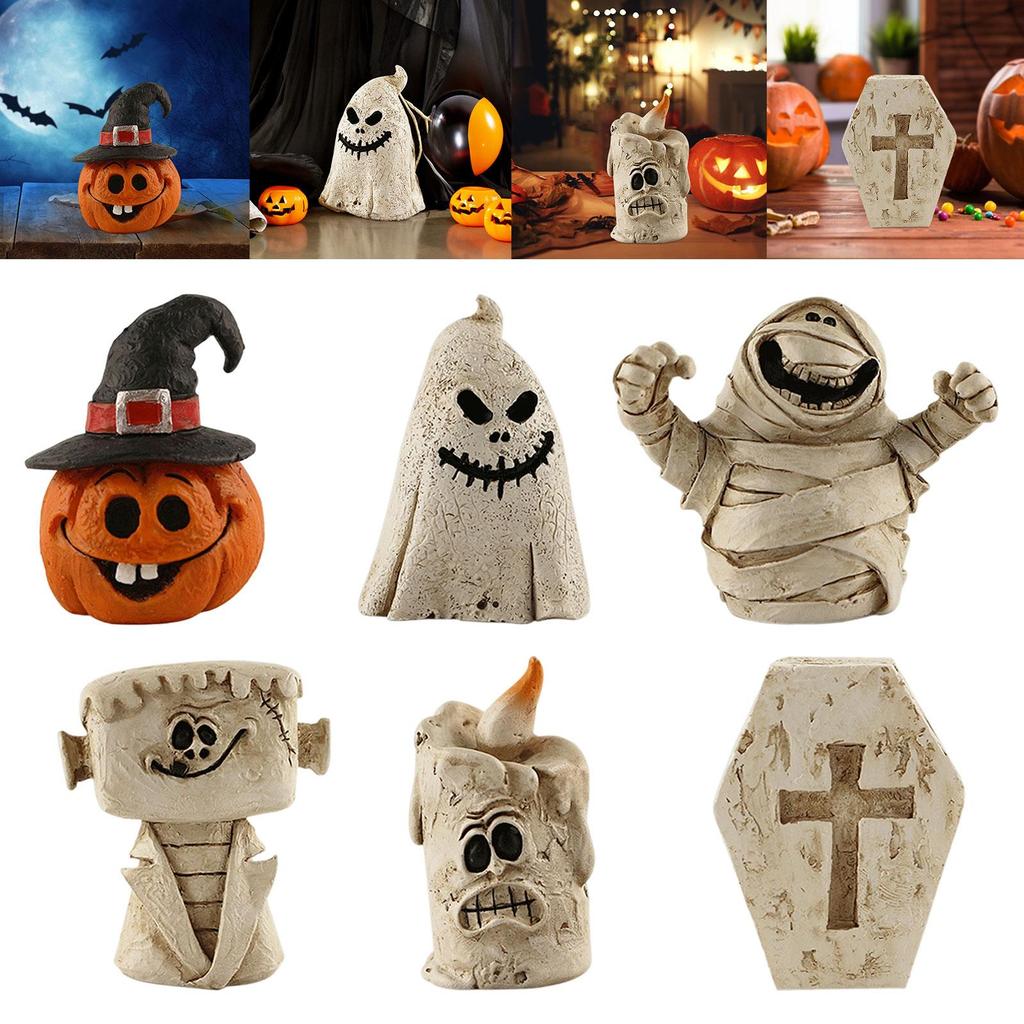 Halloween Ornaments Figurine Props Desktop Centerpiece Ornament Countertop Vivid