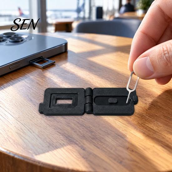 Small Gadget Organizer SIM Card Holder Case, 3D Printed Portable Storage Box Sim with Eject Pin Slot, Memory for Travel, Phone Accessories Travel