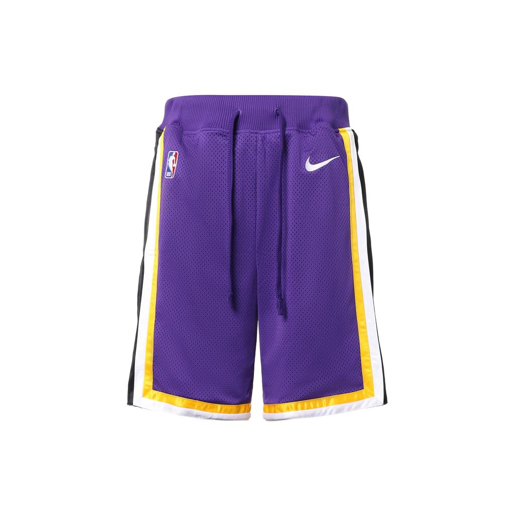 Nike Lakers Courtside Statement Edition Basketball Shorts Men Bottoms Purple AV3545-504
