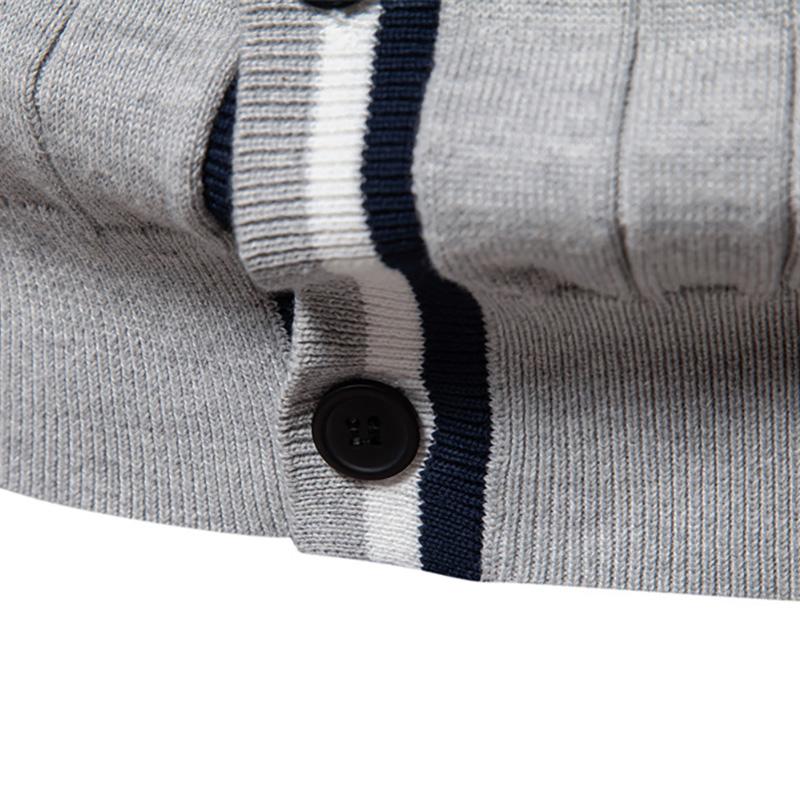Callaway 2025 Autumn/Winter Embroidered New Cardigan Men's V-neck Long Sleeved Sweater Knitted Coat