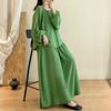 DIMANAF 2026 Sommer Neu Große Größen Damen Lässige Lady Oberteile Bluse Hemd Vintage Locker Langarm Baumwolle Leinen