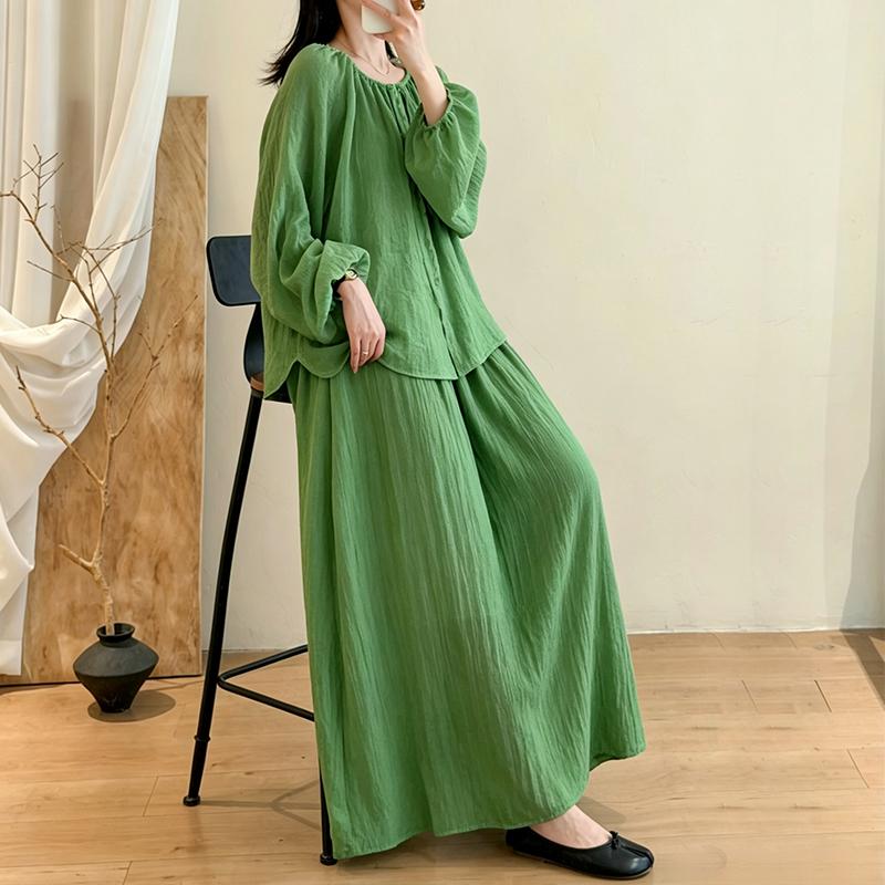DIMANAF 2026 Sommer Neu Große Größen Damen Lässige Lady Oberteile Bluse Hemd Vintage Locker Langarm Baumwolle Leinen