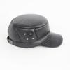 Male Genuine Cowhide Lerther Hats Men Autumn Winter Real Cowhide Lerther Hat Outdoor Keep Warm Natural Cow Leather Cap