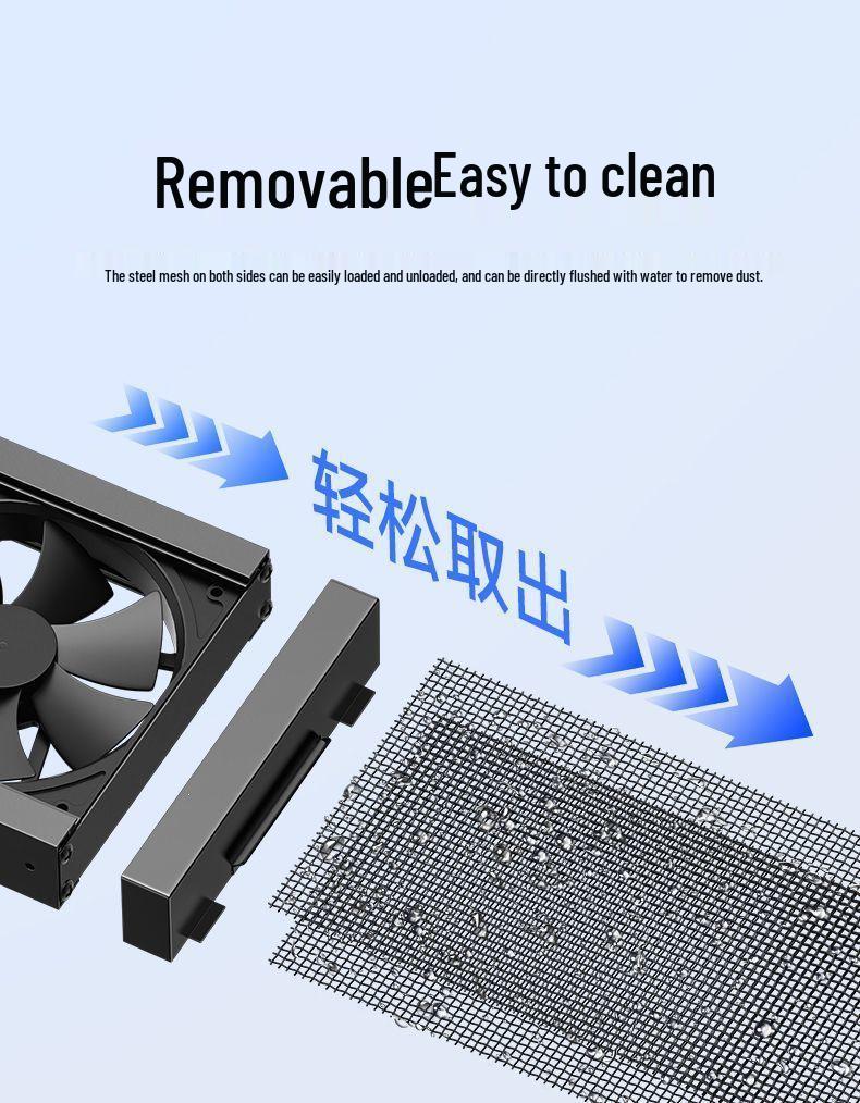 No-Installation, Drill-Free Window Exhaust Fan for Bedroom Ventilation