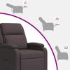 Recliner Dark Brown Fabric