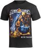 New Rock Helloween 3D-gedrucktes Herren- und Damen-T-Shirt Retro Street Rock Kleidung Rundhals Kurzarm Harajuku Top