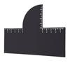4pcs Easy To Clean Barber Enhancement Card Measurement Indicator Edge Line Up Tool  For Men
