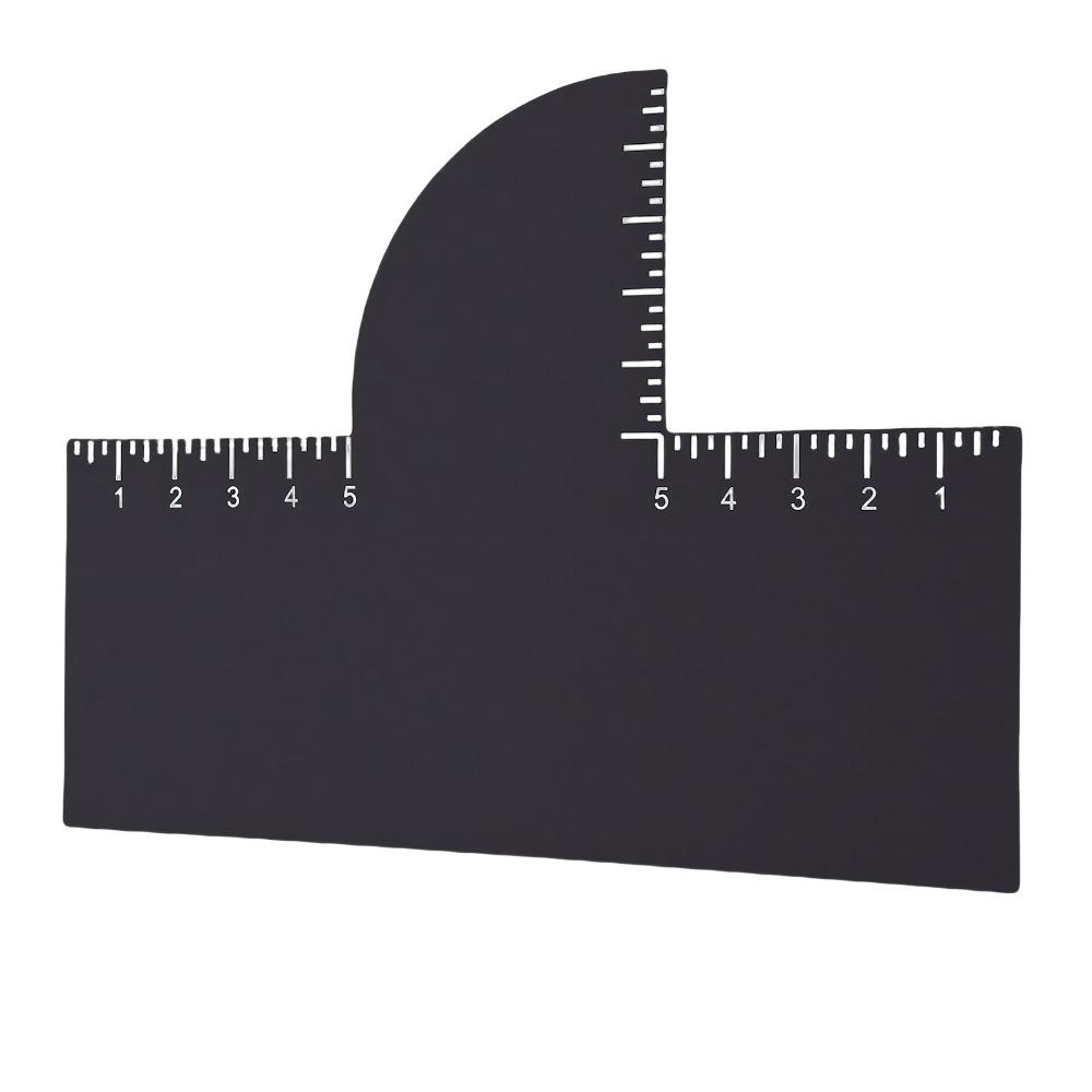 4pcs Easy To Clean Barber Enhancement Card Measurement Indicator Edge Line Up Tool  For Men