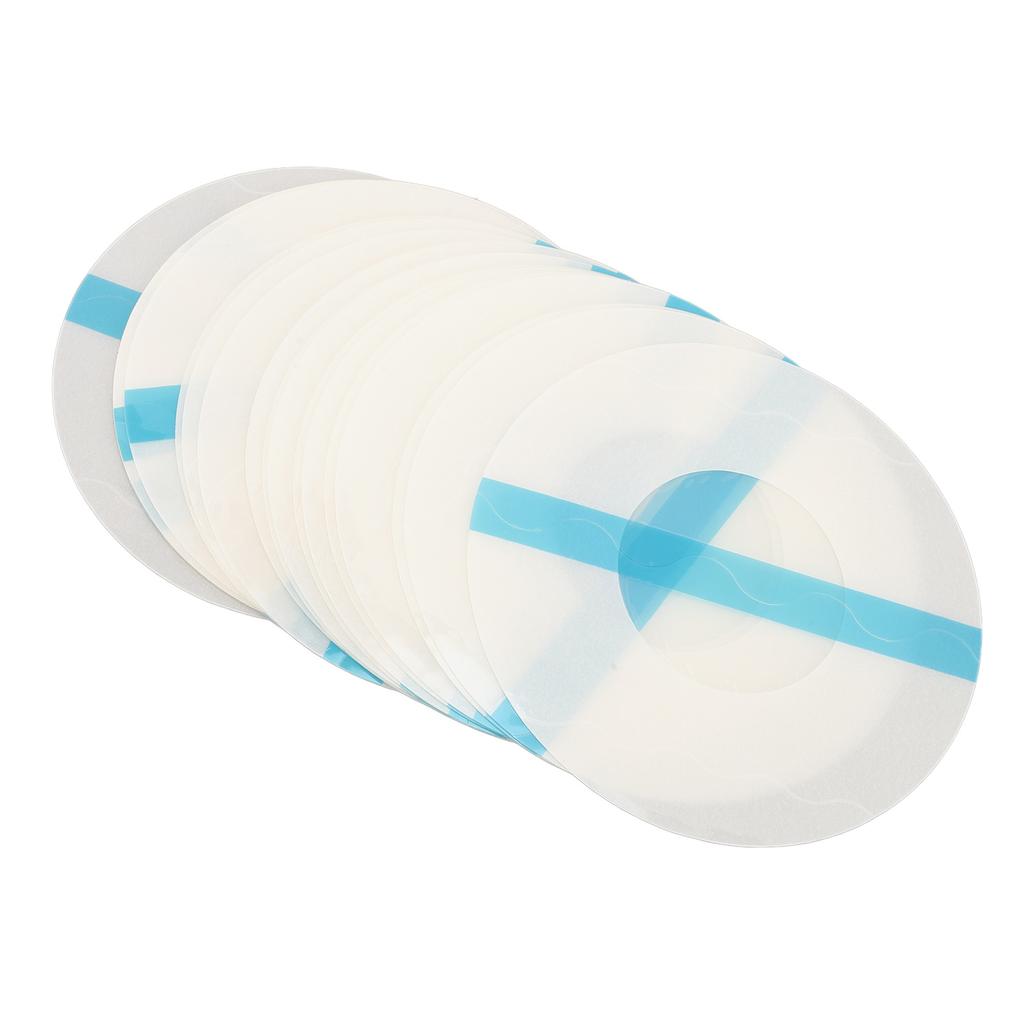20 Pack Sensor Cover Adhesive Water Resistant Transparent Blue Stripe 9cm Diameter Round Shape Senso