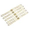 300PCS Women Wavy Thin U Shape Clips Hairpins Styling Hairdressing Salon Tool(Gold S)