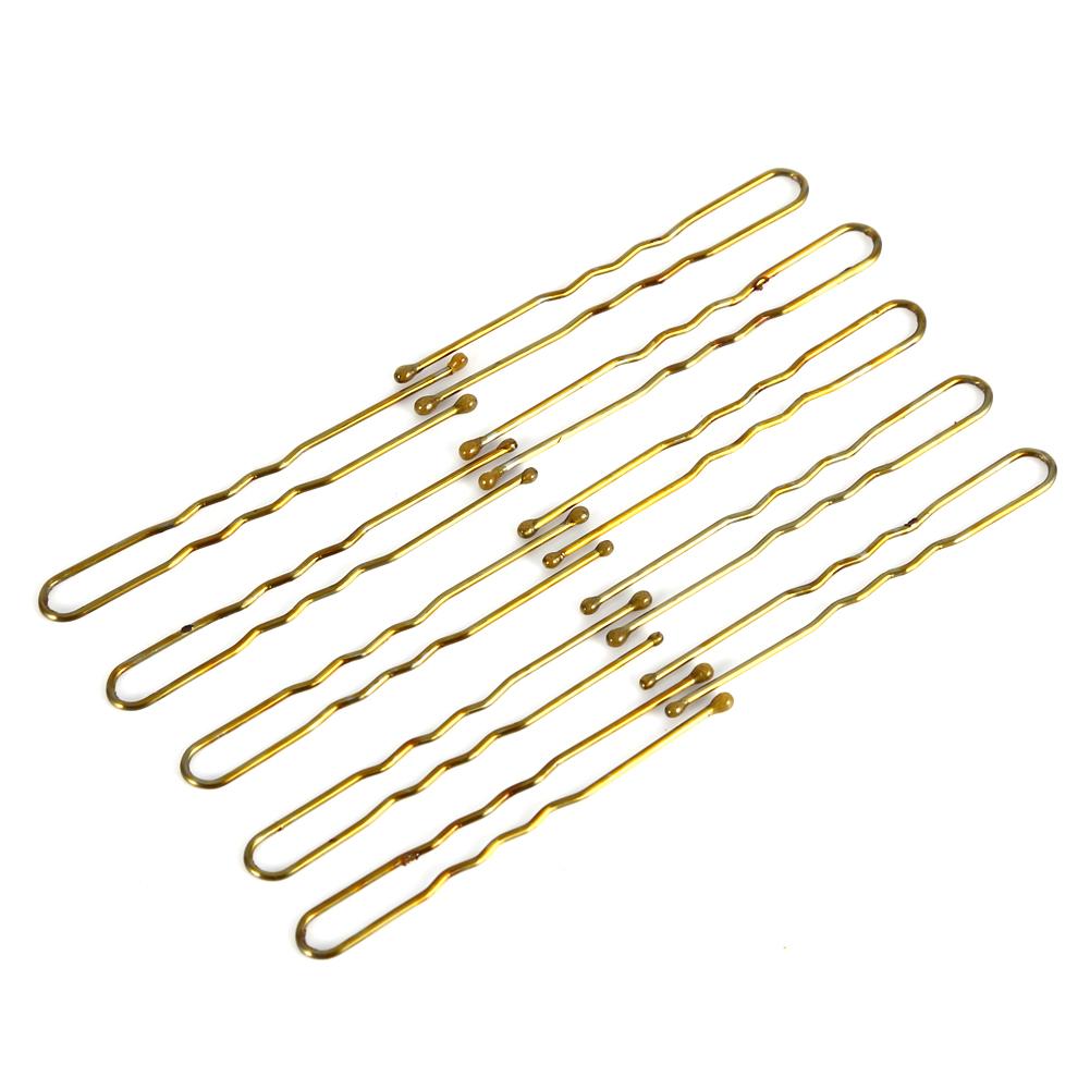 300PCS Women Wavy Thin U Shape Clips Hairpins Styling Hairdressing Salon Tool(Gold S)