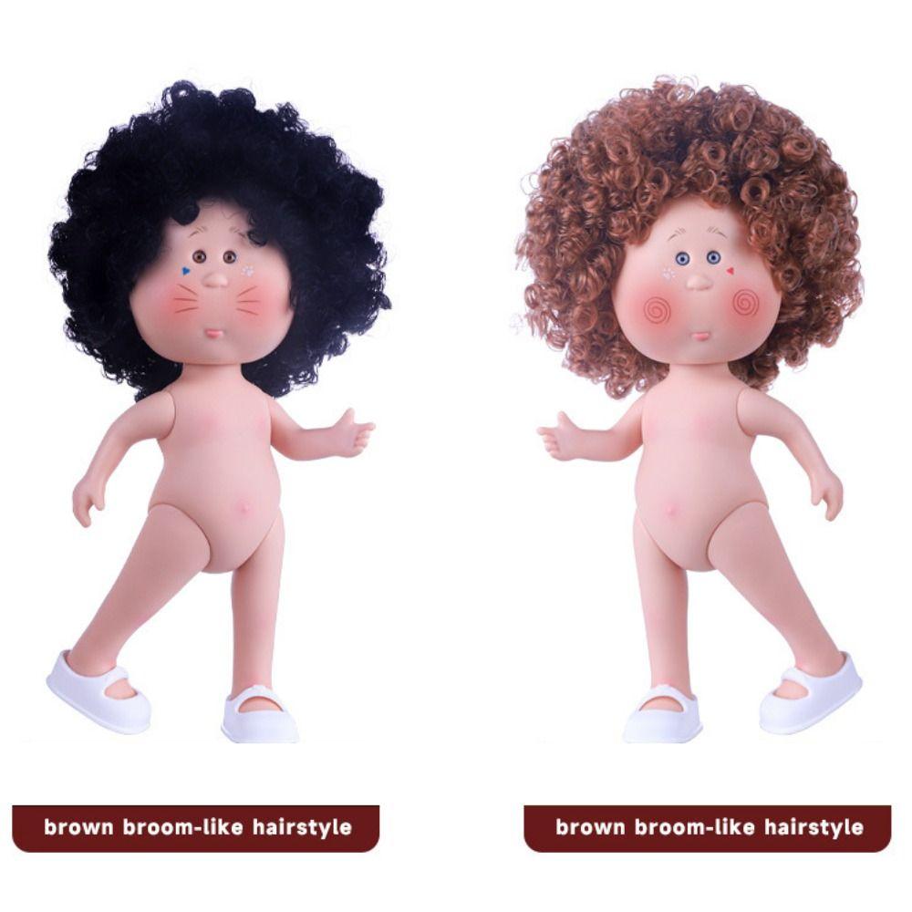 Curly Hair Mia Potato Dolls Dress Up Action Figure Body 24cm Bean Eye Vinyl Doll  Children Gift