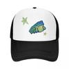 Crayon Frog Baseball Cap Streetwear Vintage Bobble Hat Womens Beach Visor Mens