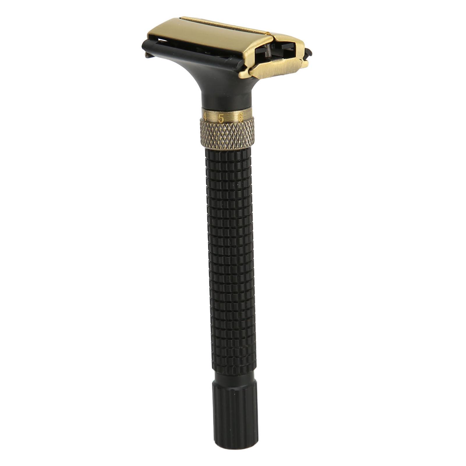 

Безопасный триммер с двойным лезвием, многоразовый, нескользящий, металлический, мужской, безопасный триммер для мужчин