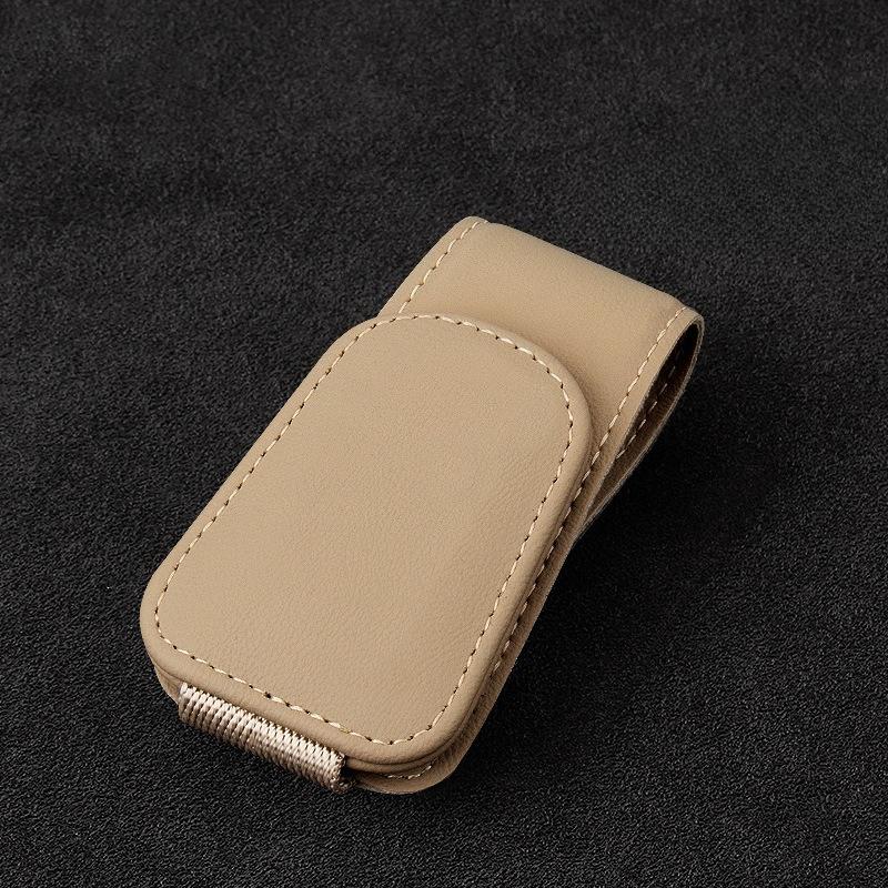 1Pc Car Visor Glasses Clip Multifunctional Car Glasses Frame Leather Car Storage Box Car Sunglasses Clip Clip