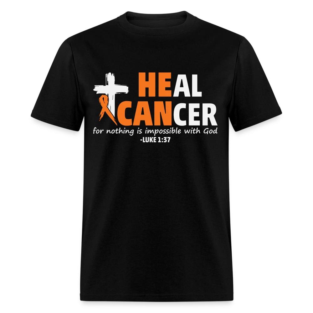 Heal Cancer T-Shirt He Can (Luke 1:37) 3XL