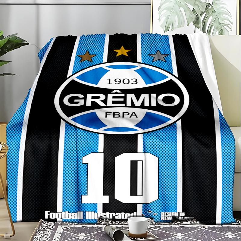 1PC Grêmio FBPA Printed Soft Flannel Blanket Throw for Adult Bedroom Living Room Sofa Camping Travel Fan Gifts Christmas Gifts