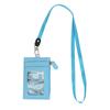 Casual Fashionable Pu Card Bag With Zipper Loose Change Bag With Hanging Rope Men'S And Women'S Card Mini Coin Bag Multiple Card Slots Id Card Bag