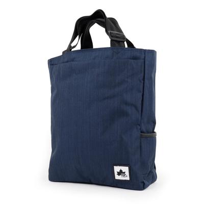 Tote A4 Expandable Adjustable Everyday Use [LOGOSPARK] Bag, Size, Vertical, Self-standing, Handle, Length, Basic, Casual, (Navy)
