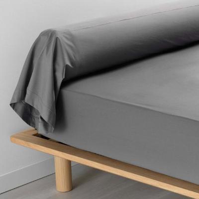 Bolster Pillowcases - LINEN PROMO - LIA - 78-thread Cotton Percale - 185 X 85 Cm - Anthracite