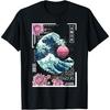 Vaporwave Synthwave 80's Japan Japanese Great Wave Tokyo 80s T-Shirt