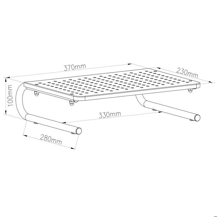 Support pour moniteur - maclean - mc-948 - 13-32 pouces - charge max 20 kg - ergonomique