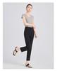Summer High-Waisted Slimming Solid Color Commuting Women's Nine-Point Casual Pants