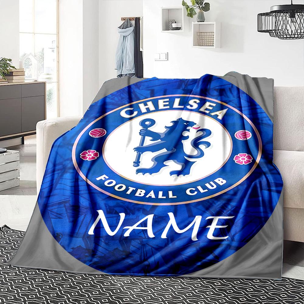 Custom Name "Juventus Crest Badge" Blanket for Couch & Bed, Plush Cozy Fuzzy Blanket Super Soft & Warm Blankets for Fall and Winter. 0908275