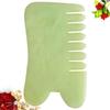ARTIBETTER 1pc Jade Massage Comb Guasha Comb Jade Hair Comb Jade Gua Sha Massage Tool Jade Massager for Head Caring, Relaxation