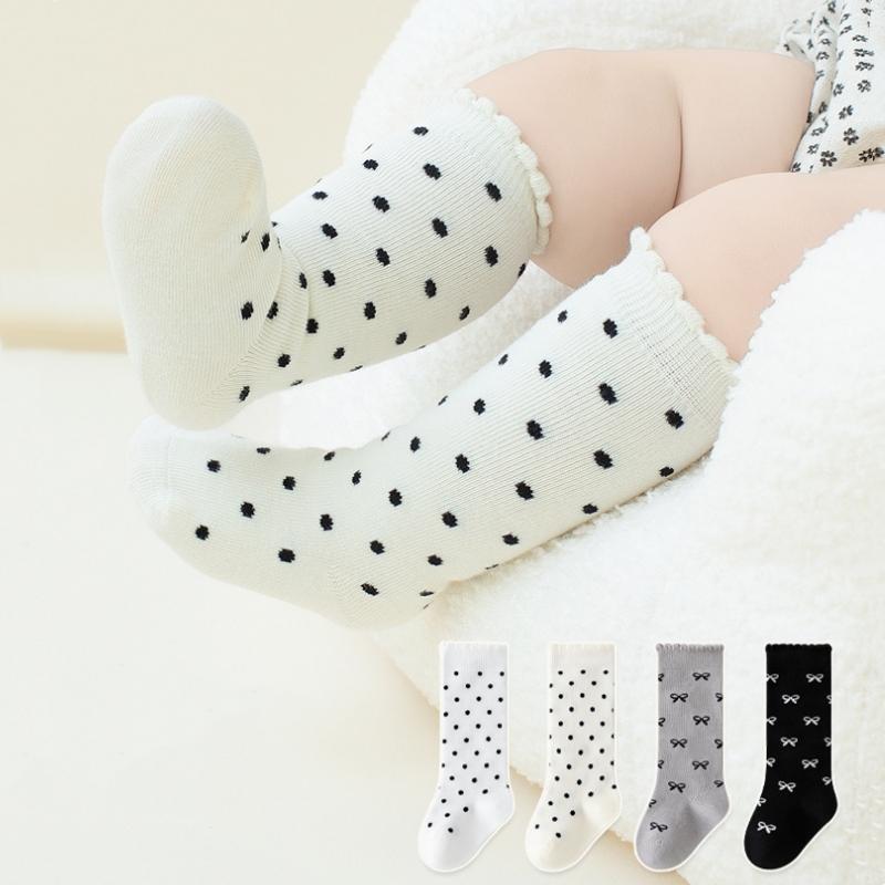 Toddler Socks Newborn Baby Kids Soft Dot Socks Spring Exquisite Cotton Girl Autumn Infant Boy Cute White Socks