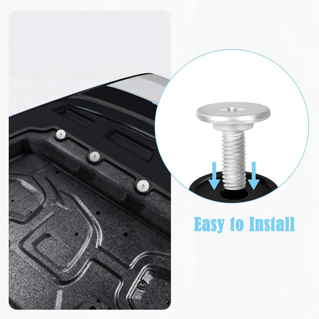 2 PCS Lower Engine Cover Bolt Pin Screws Set Compatible with Hon-da Civic Accord CRV, Replaces 90105-TBA-A00