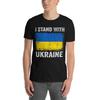 Wspieram Ukrainę Stoję z Ukrainą T-shirt z ukraińską flagą