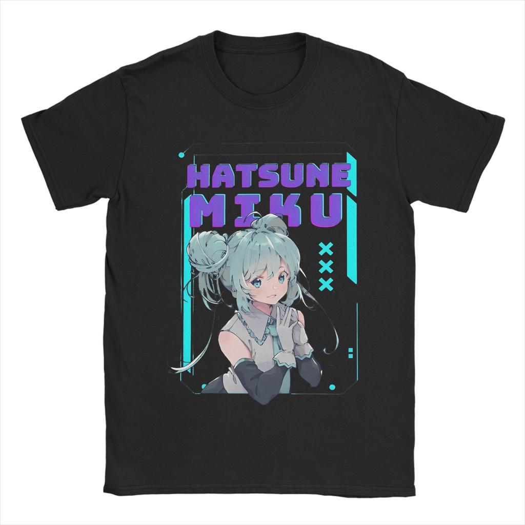 The Diva Hatsunes Mikus T Shirt for Men Women Cotton Novelty T-Shirt Round Collar Tee Shirt Short Sleeve Tops Plus Size