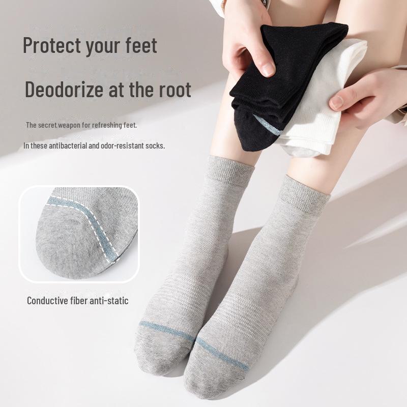 "Antibakteriella Deodorantsockor med Silverjoner Presentförpackning - Svettabsorberande Business-strumpor för Män och Kvinnor"